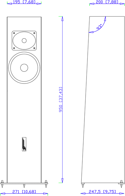 Dimensions of the Tempesta 17