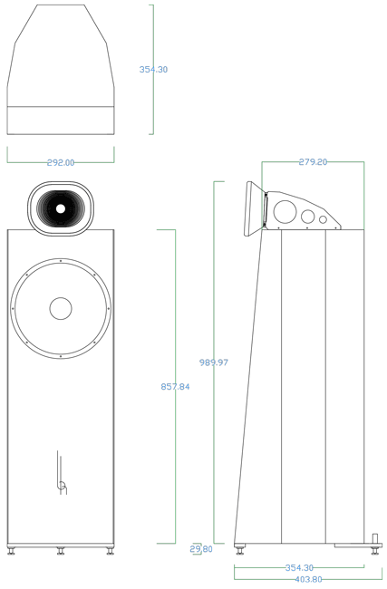 Dimensions of the Genuin FS 3 MK 2